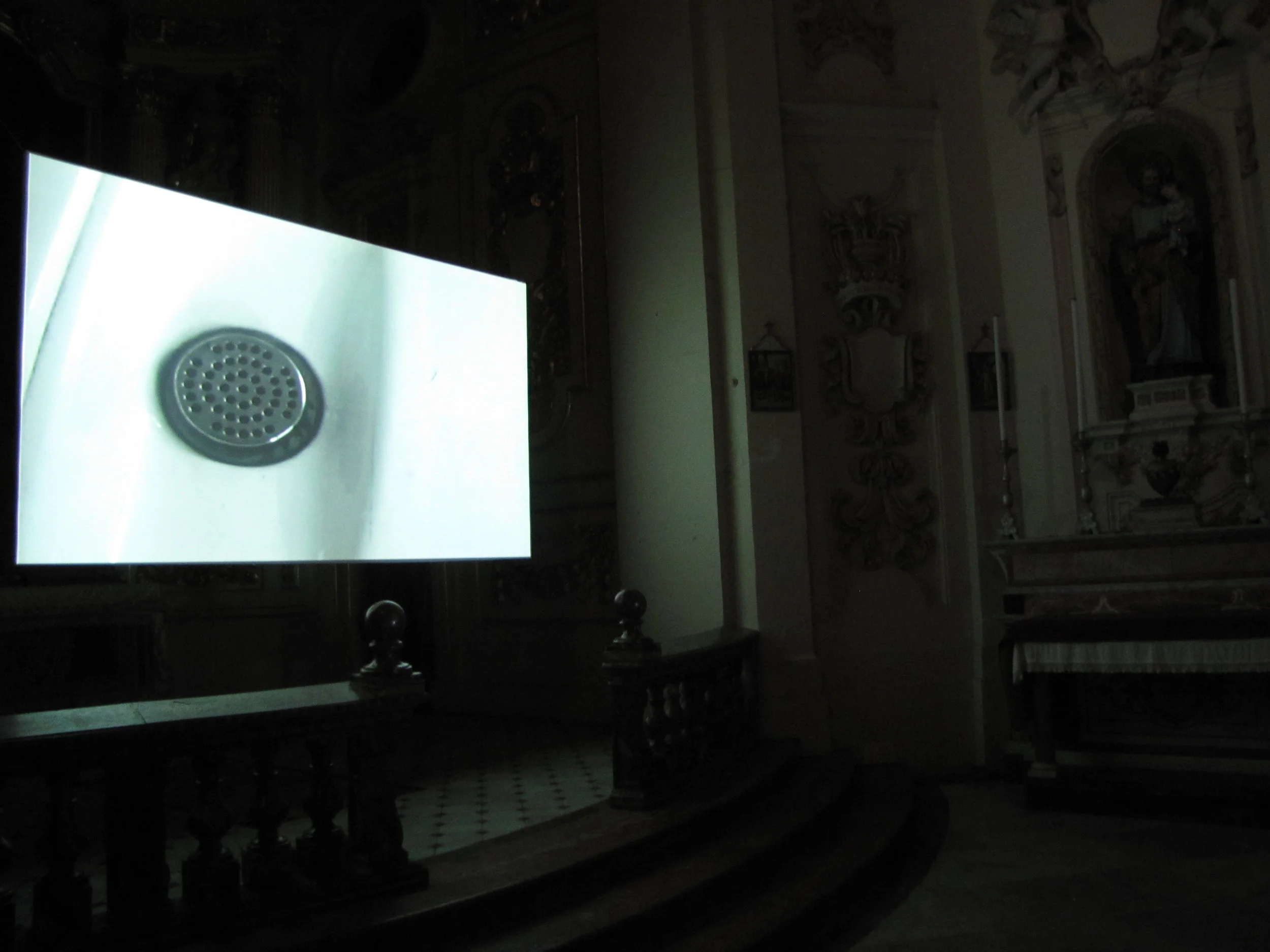  installation view, revisit, tal-pilar church, valletta 