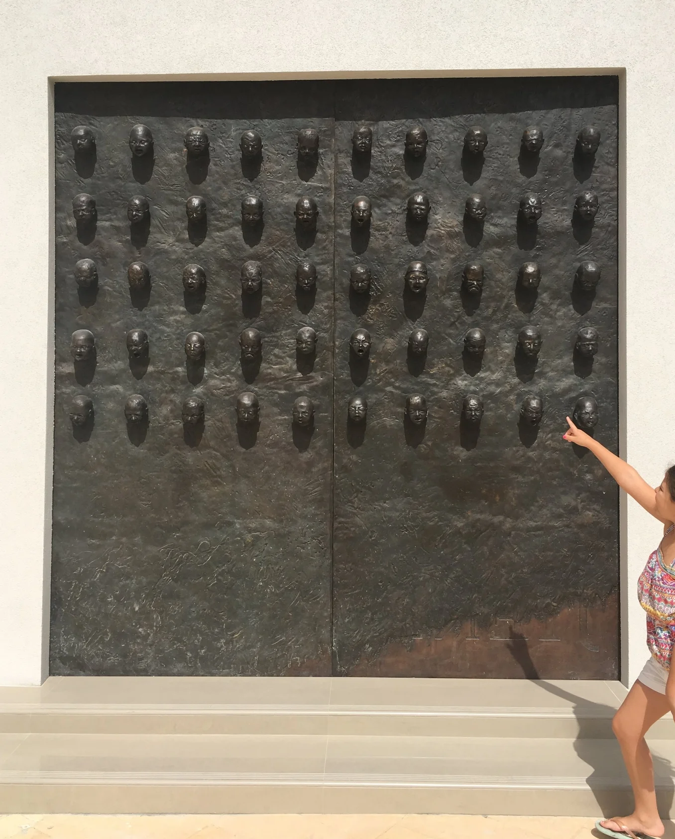  one of the 3 bronze doors for the Divine Mercy Church, Naxxar  t door of mercy  y 2007-2016  m bronze  d 300x270cm    