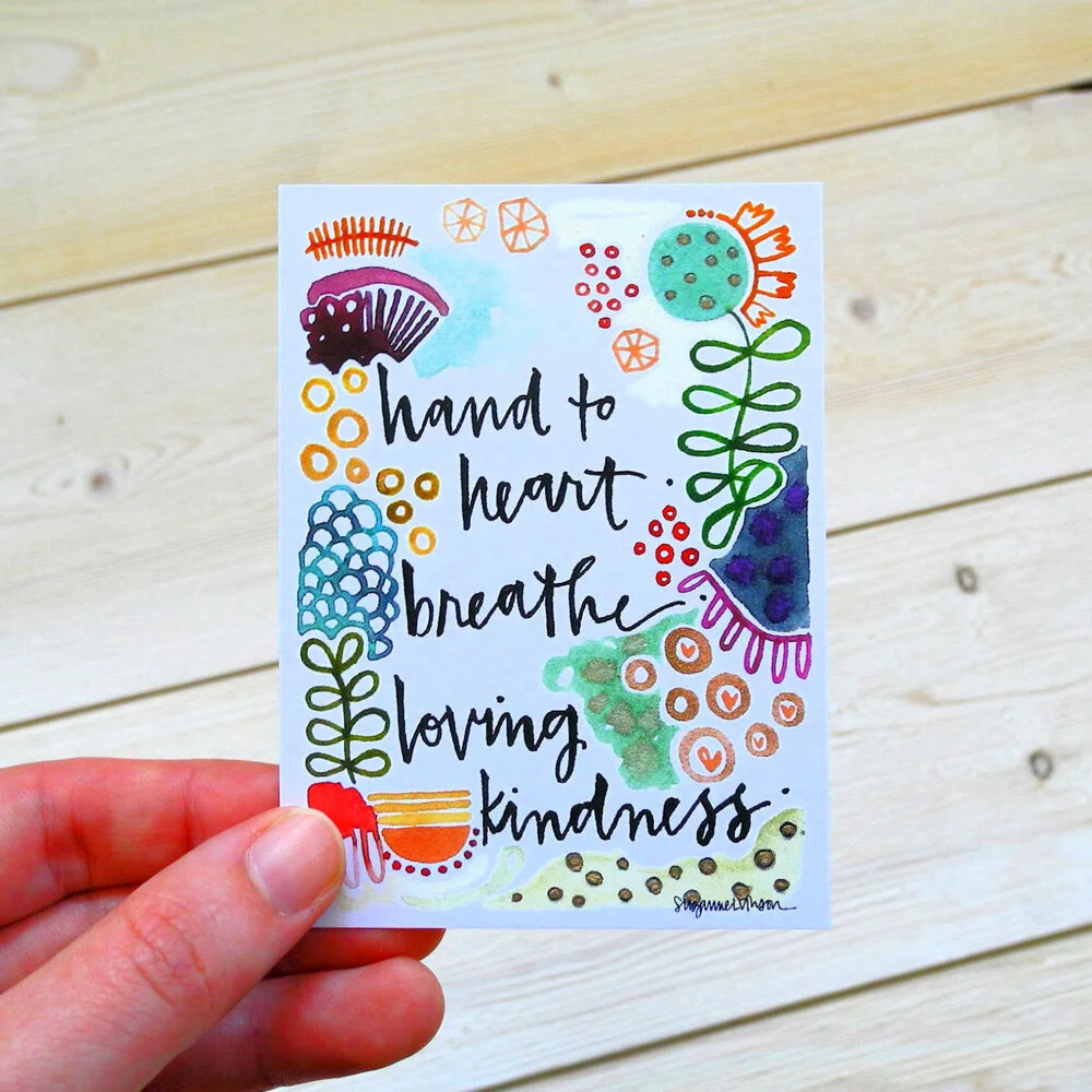 loving kindess - wisdom card - 2.75 x 3.75 inches