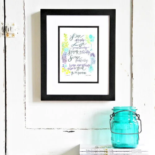 benediction - fred craddock - 5 x 7 inches - blue - digital download