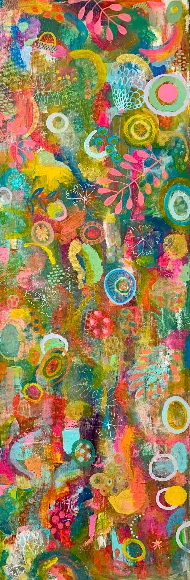 Abundant Joy - Acrylic Mixed Media on Canvas