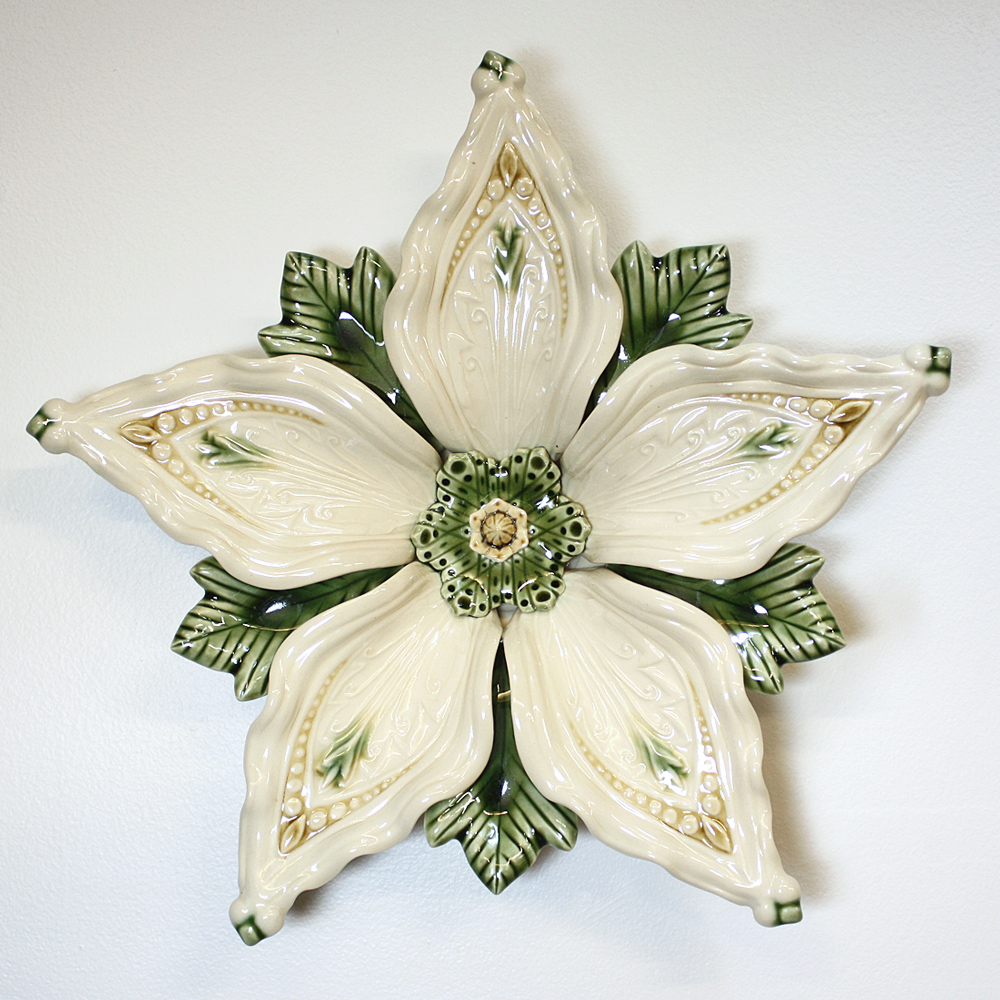 "Deco" Series 5-petal in Cream 12"x2"
