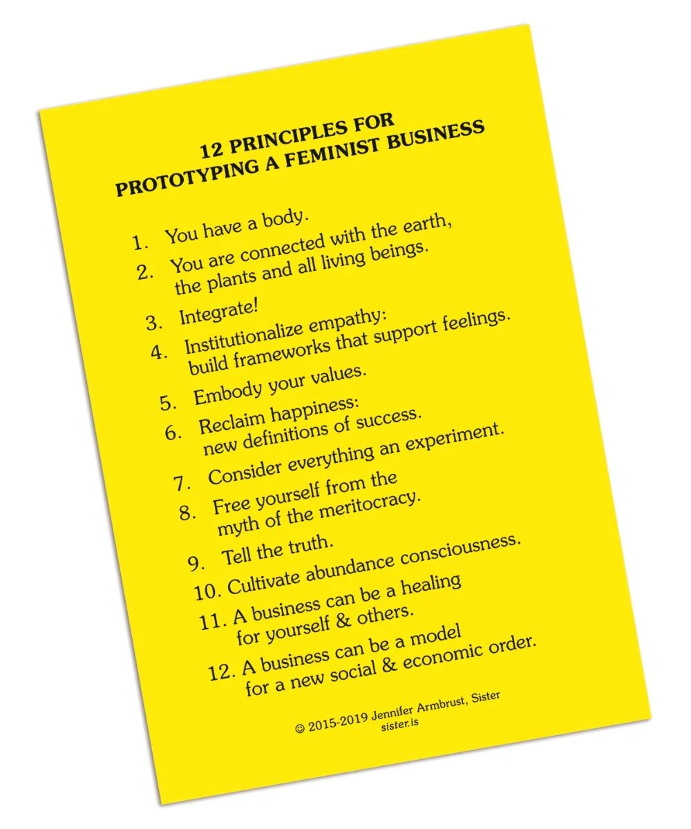 12 Principles for Prototyping a Feminist Business