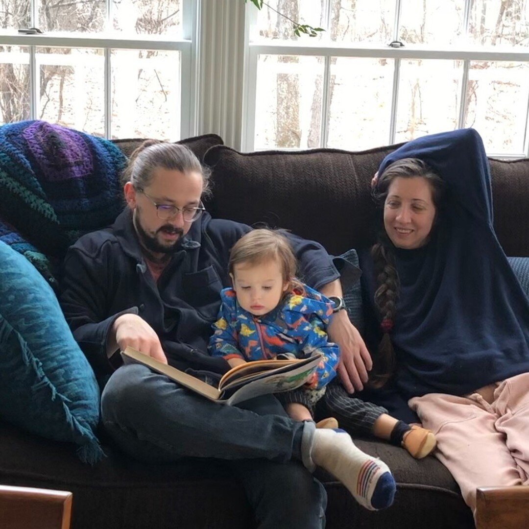 What joy to watch as my grandson listens raptly (for over 10 minutes!) to his father read to him from a big book (without many illustrations) the story of a boy made out of wood.
Books take us to so many places. Do you like to listen to a book being 