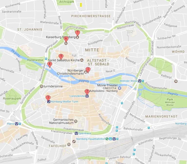 Nuremberg map