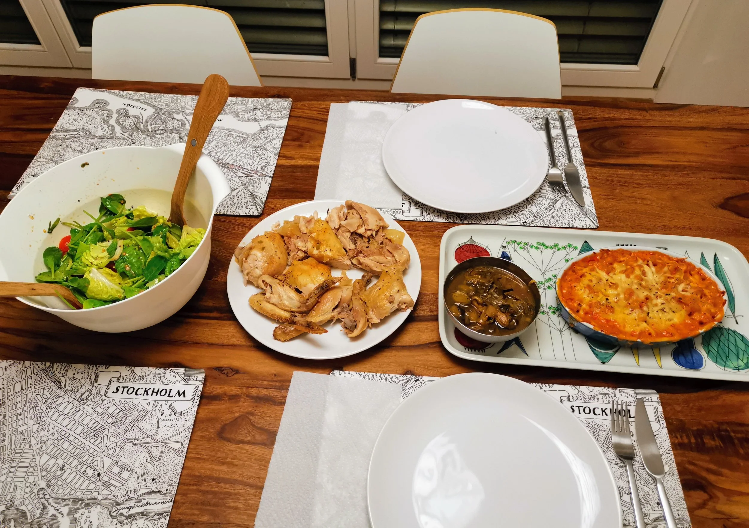 roast chicken with nduja mac & cheese