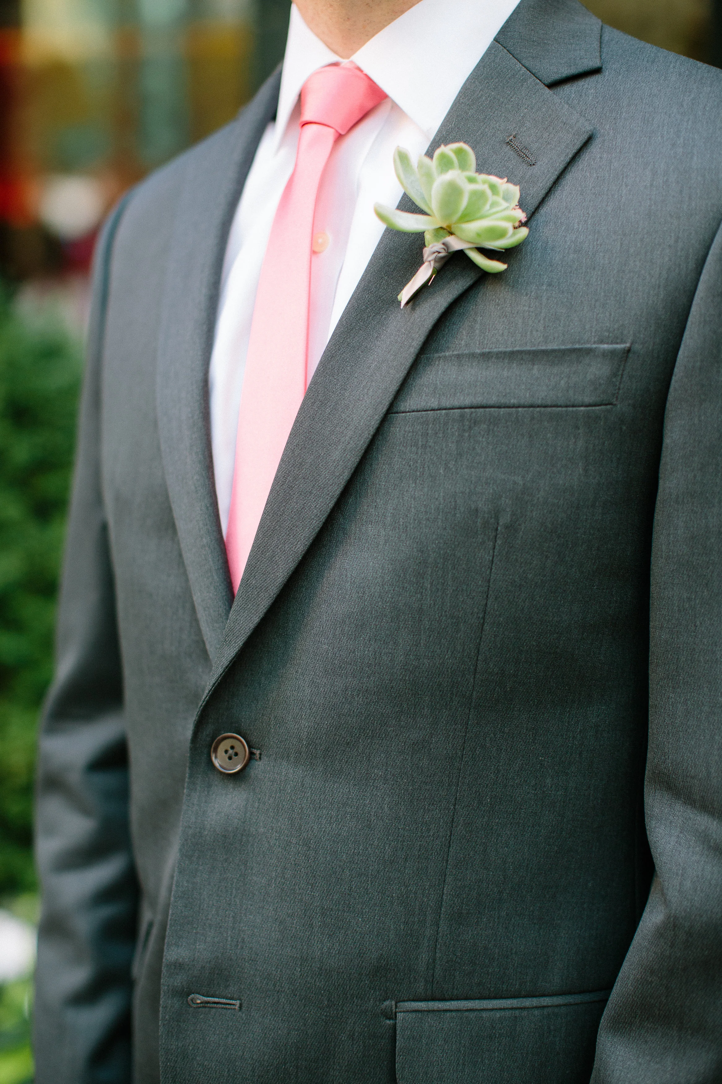 Succulent boutonniere