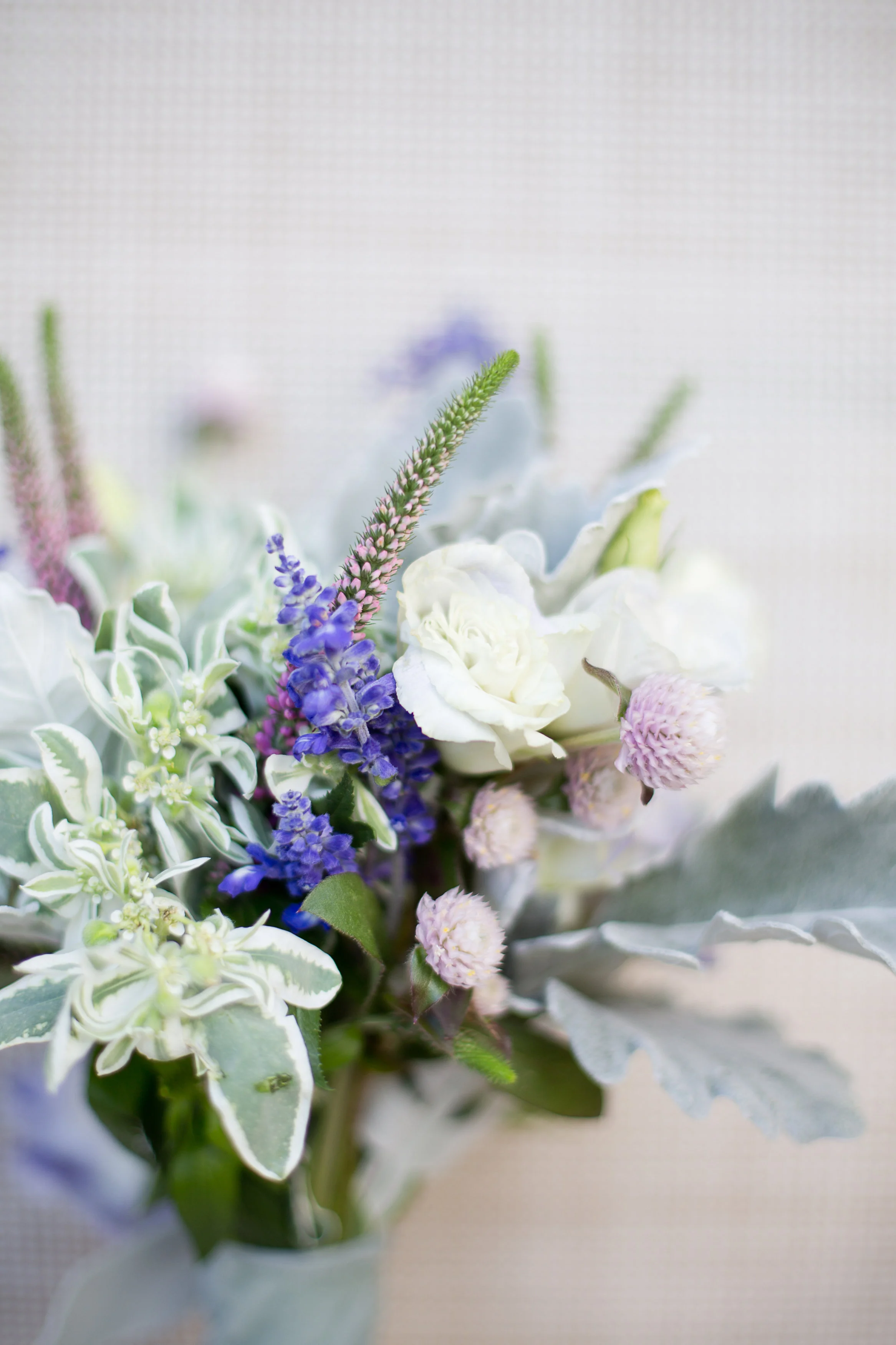 Dusty miller bridesmaids bouquet