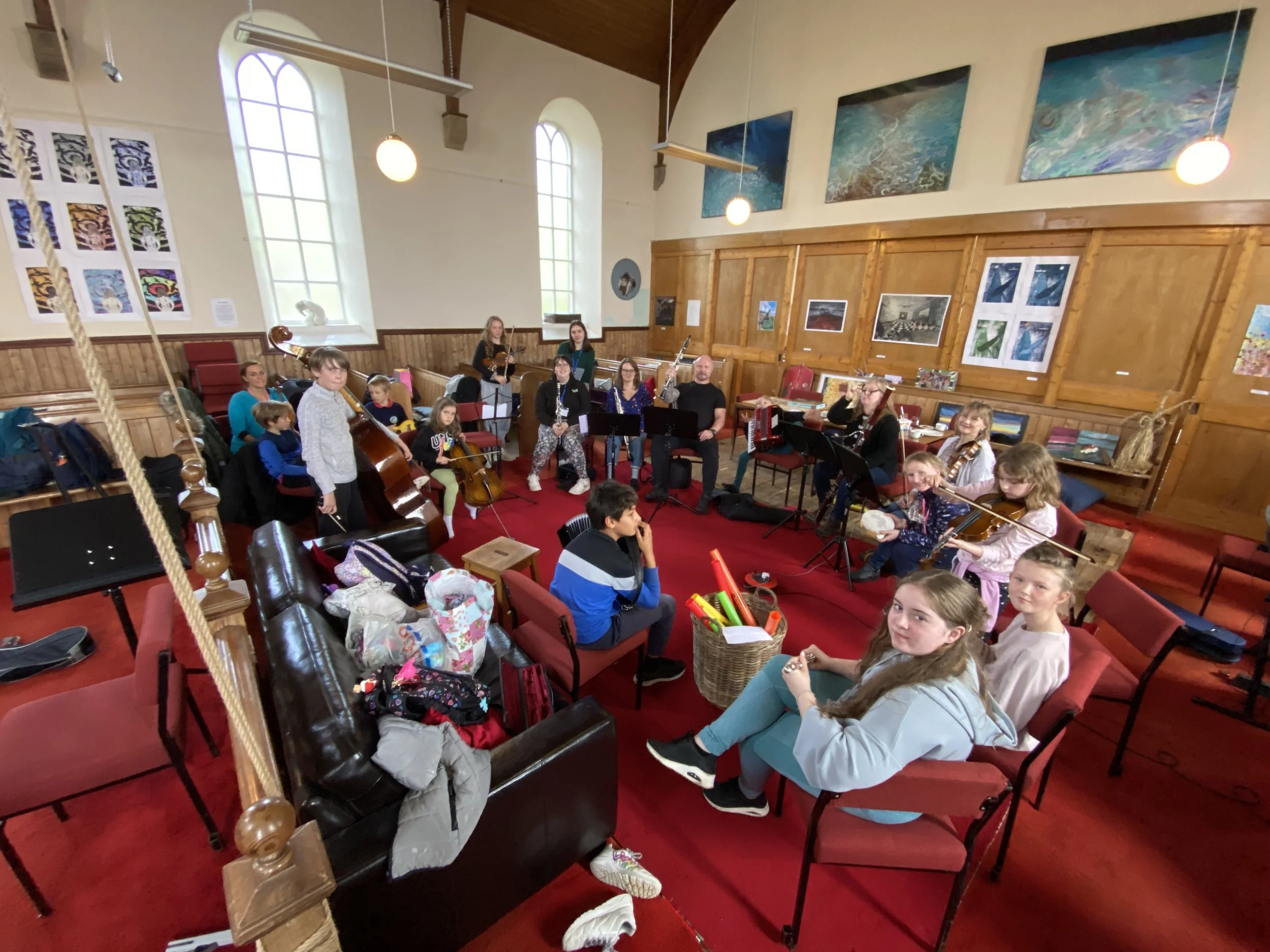 Day 2: Sandwick Junior High, Dunrossness Primary & Bigton Band