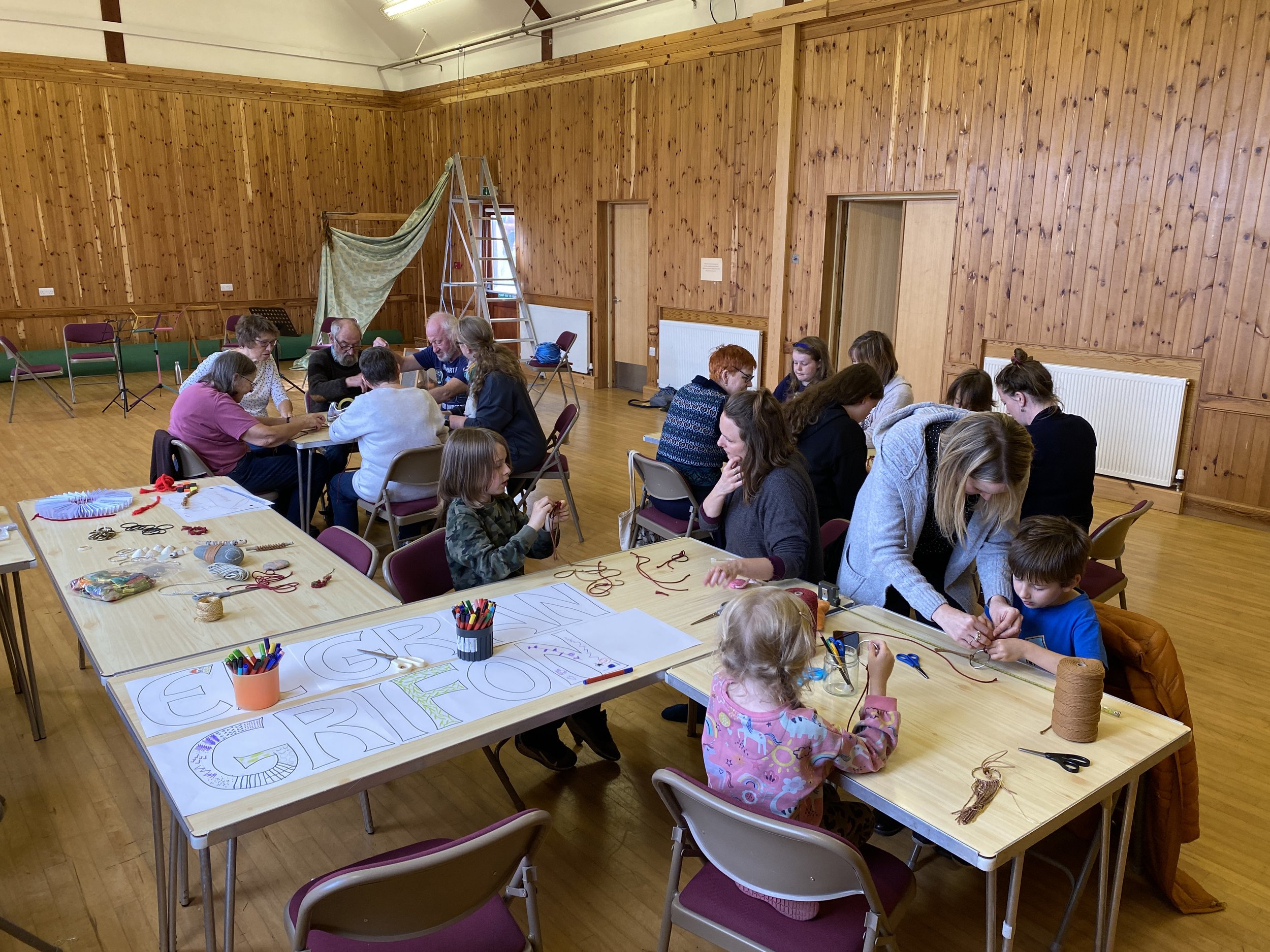 Day 8: Fair Isle - stories, improvising a storm and crafting