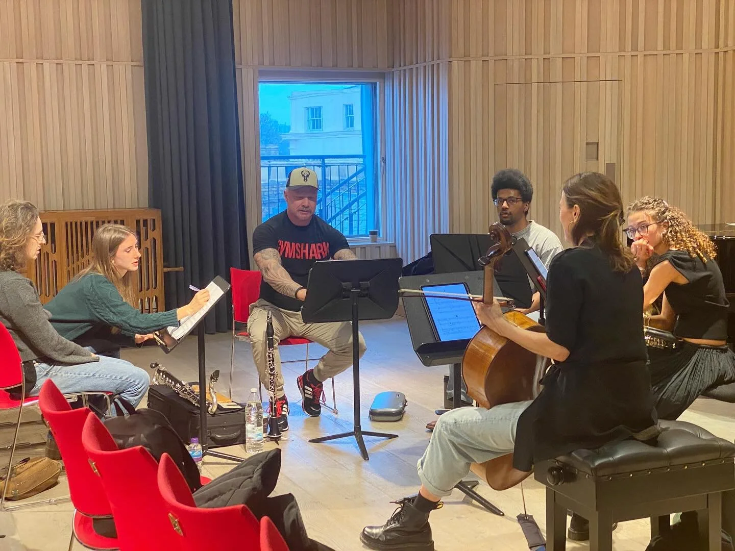 Happy workshoppery today @royalacademyofmusic with post grad composers &hellip;