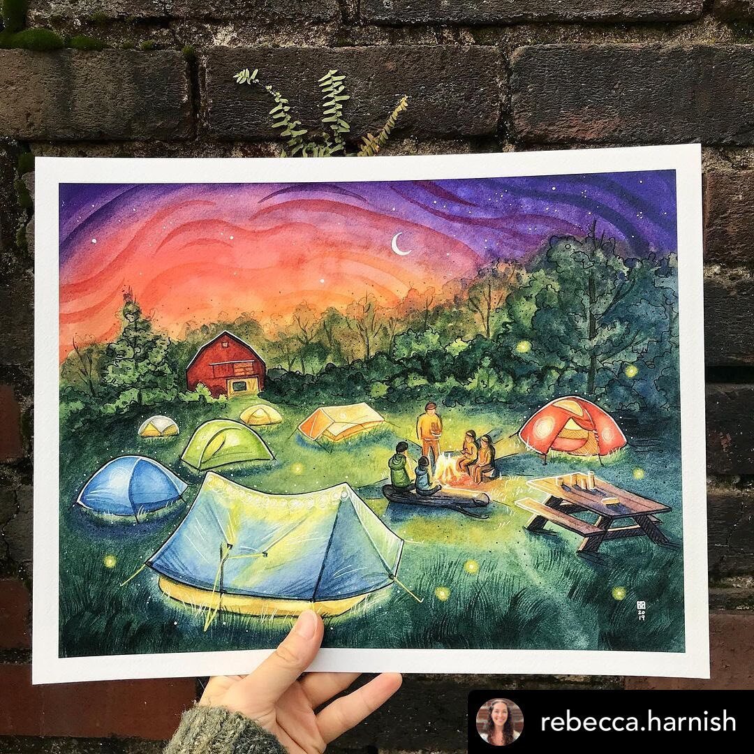 Always a blast seeing some trail art come through the printer. Looking good, @rebecca.harnish! #AFAPcommunity 

#Repost @rebecca.harnish 
Back in stock! This 11x14 print is only $20 in my shop right now 💚

#appalachiantrail #backpacking #thruhiking 