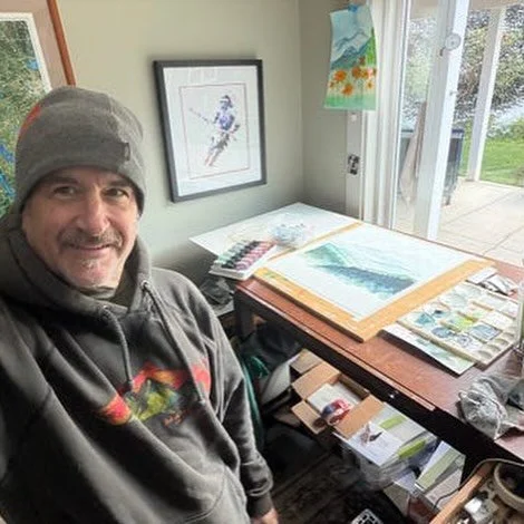 Featured Artist Post🧑&zwj;🎨 Meet Greg Vaeth.👋🏽

Greg (@haynowcowboy) has lived on a small farm in Haywood County with his lovely wife, Danielle, for nearly 20 years. He works primarily in watercolor and pen/ink, with occasional acrylic, out of a 