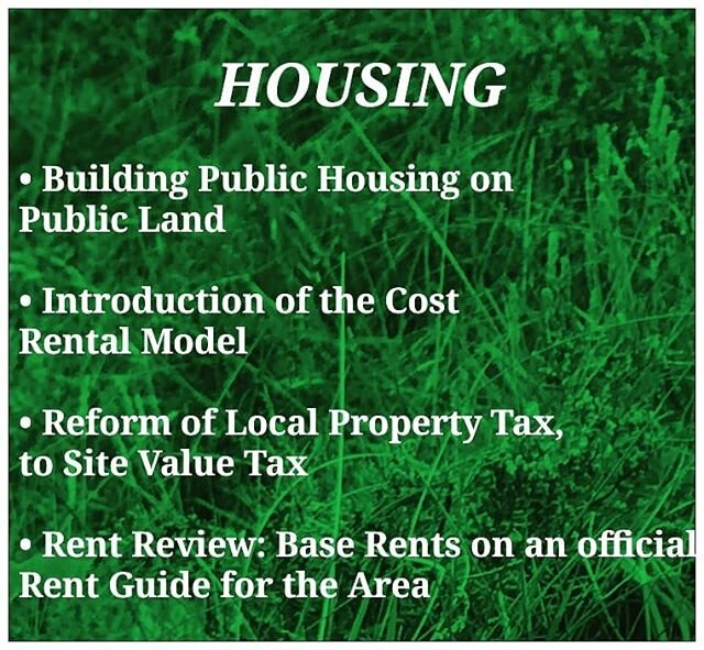 Curious about Green Party Housing Policy? 
The Green Party believes that a safe and affordable home is every person's right. At a time when there are 10,000 people living in emergency accommodation in our country, it is imperative that the government