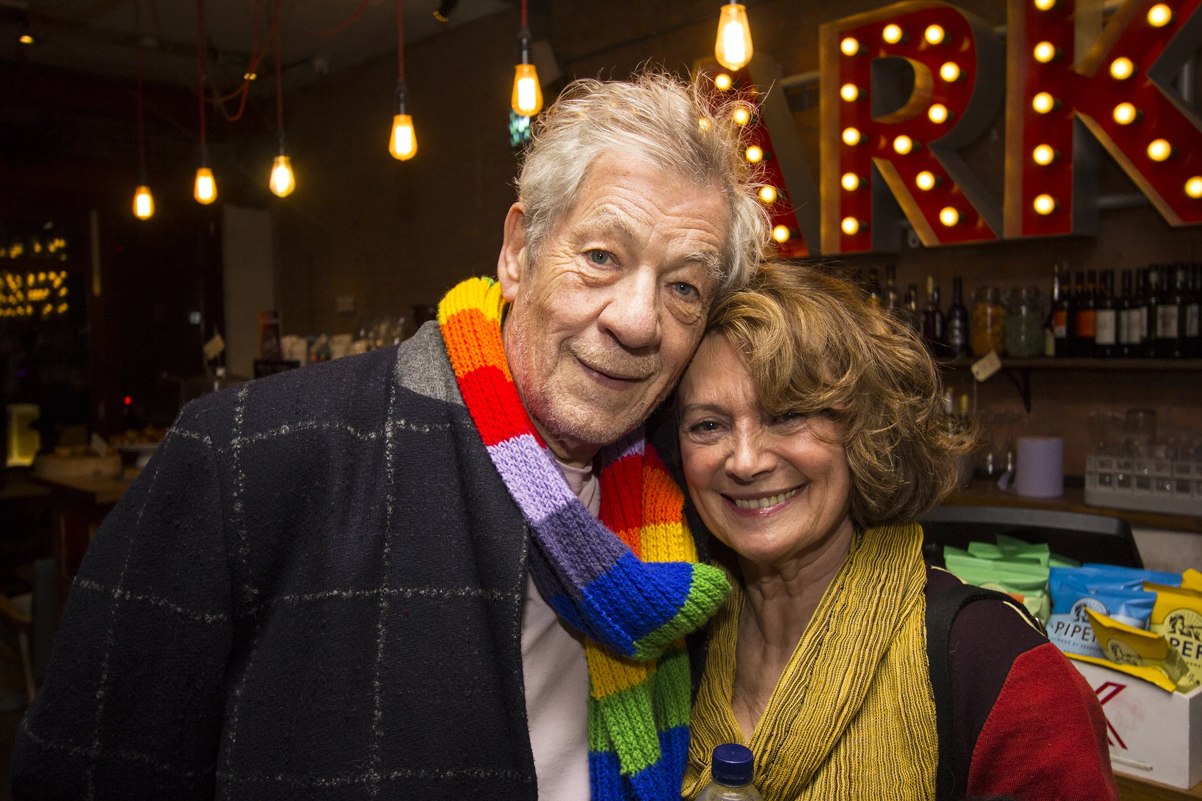 Sir Ian McKellen &amp; Francesca Annis - Gently Down The Stream press night