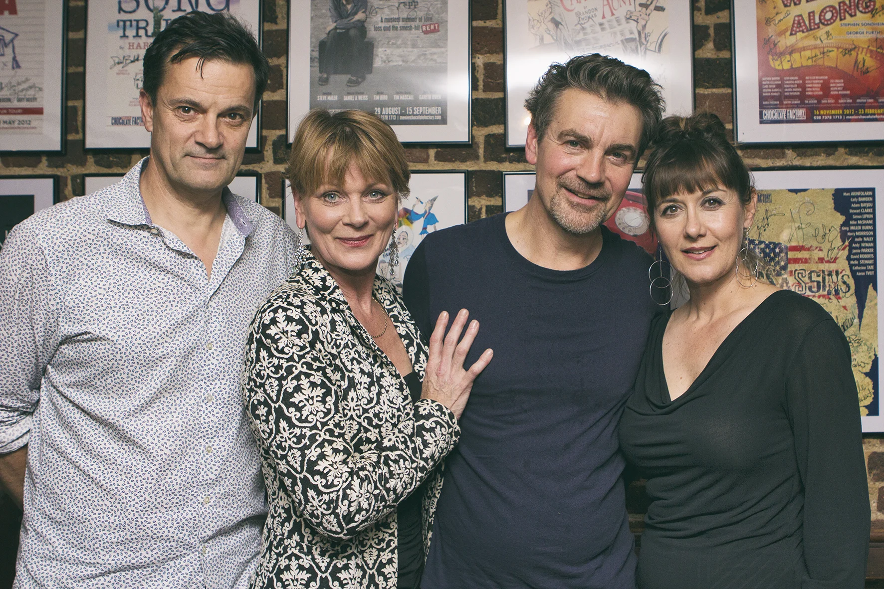"The Lie" press night - Samantha Bond, James Dreyfus, Tony Gardner and Alexandra Gilbreath