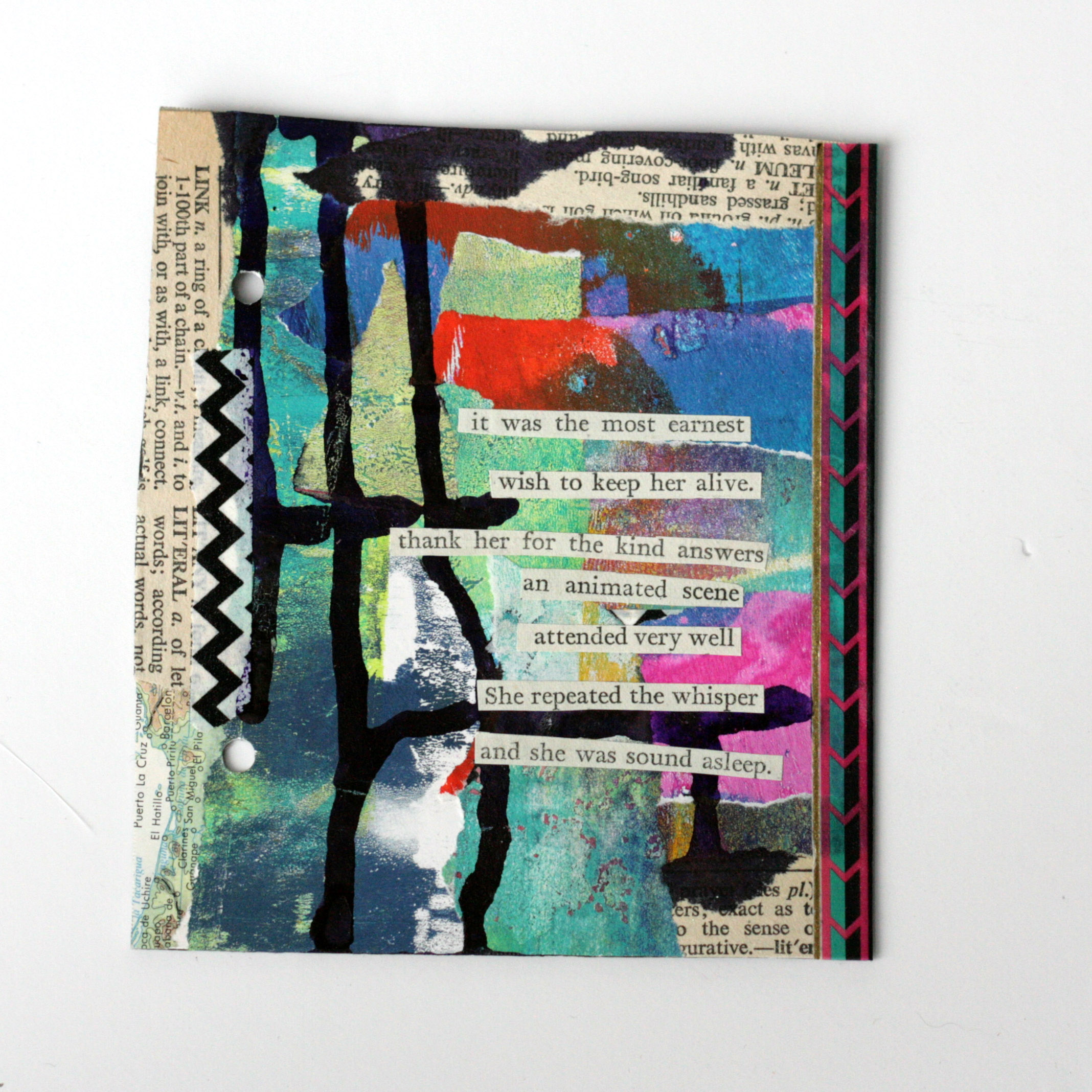  100 Days of Found Poems - Using found words from the novel "Cranford" I'm creating 100 mixed media art works using found ephemera and scraps I have in my stash. I've created an Art Journal Walk through of all the pieces in this unique mixed media pr