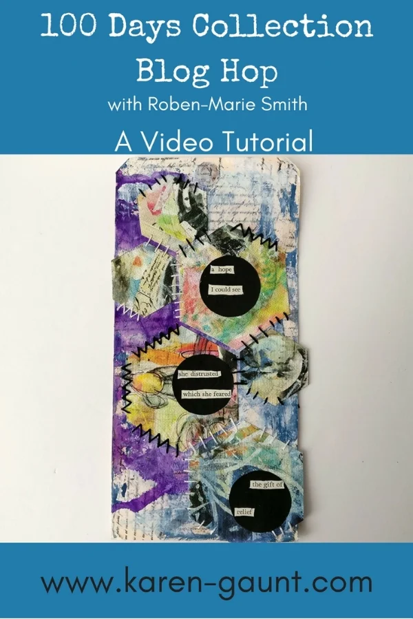 Follow along with me as I create this mixed media art tag using Roben-Marie Smith's new range of Digital Art Pops™ 100 Days Collection. Digital Products are amazing but the choice of what to print them on can be overwhelming! I've printed them onto a printable canvas and then created a grungy patchwork tag. Hand-stitching finishes off the hexagons and of course, found poems!