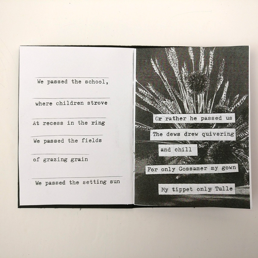  Come and take a peak behind the scenes as I make my mixed media art zine. The Zine I created this time around is based around the poem "Because I could not stop for Death" by Emily Dickinson. There are so many elements that went into making this Zin