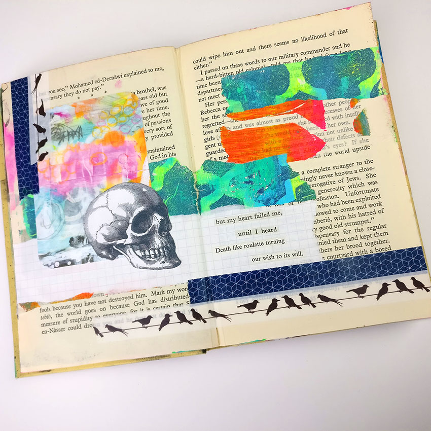  Art Journal Time Lapse | Altered Book Art Journal  I wanted to share this time lapse video today with you while I worked in my Altered Book Art Journal. I didn't feel like getting the paint out as sometimes it's just too much like hard work! Luckily