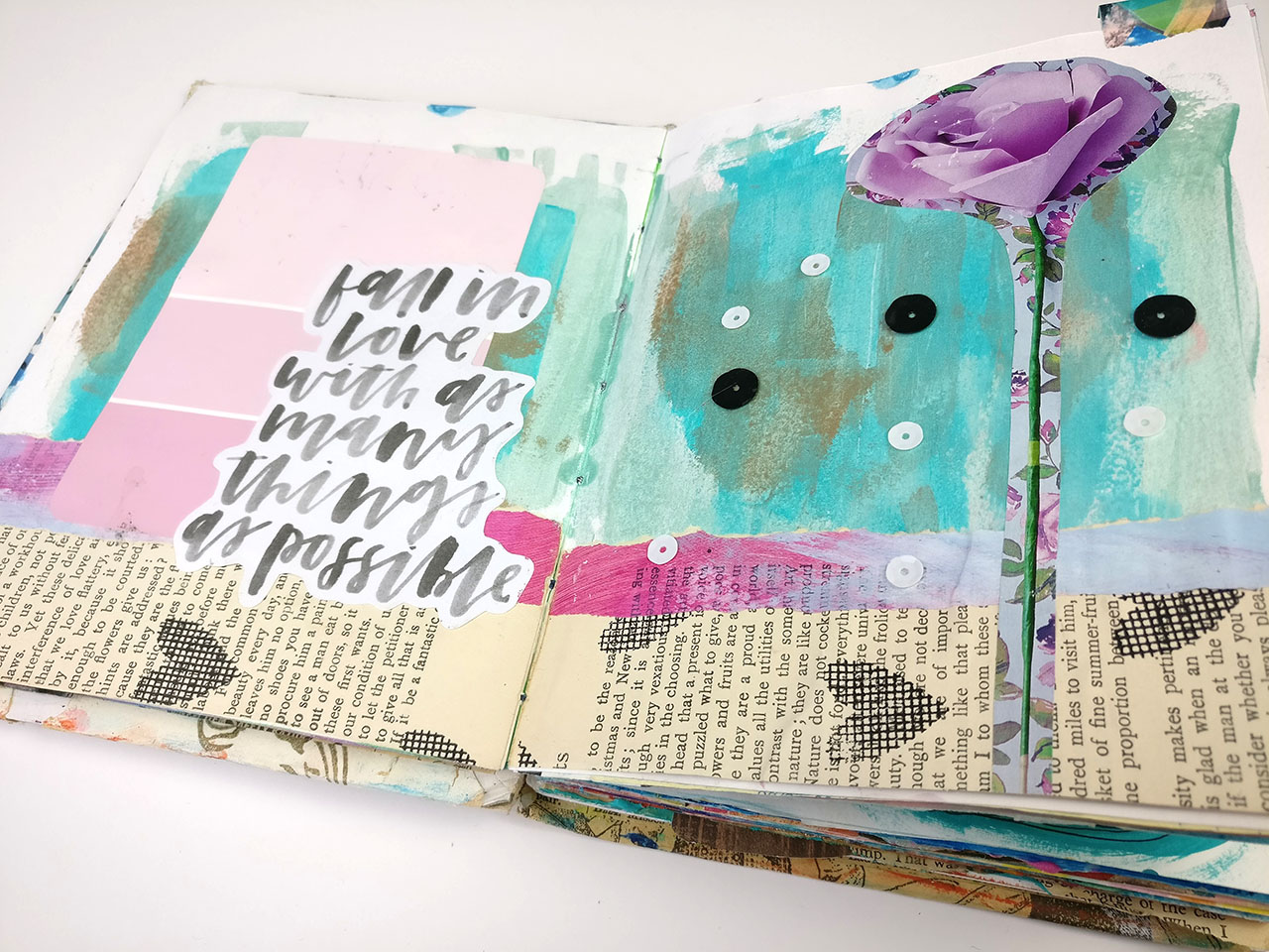  Journal Flip Through 2018 | Part Two  Join me as we travel back in time to see another of my early journals! I flip through my second art journal with you a reminisce about pages past. I wanted to show you that everyone starts somewhere in their art