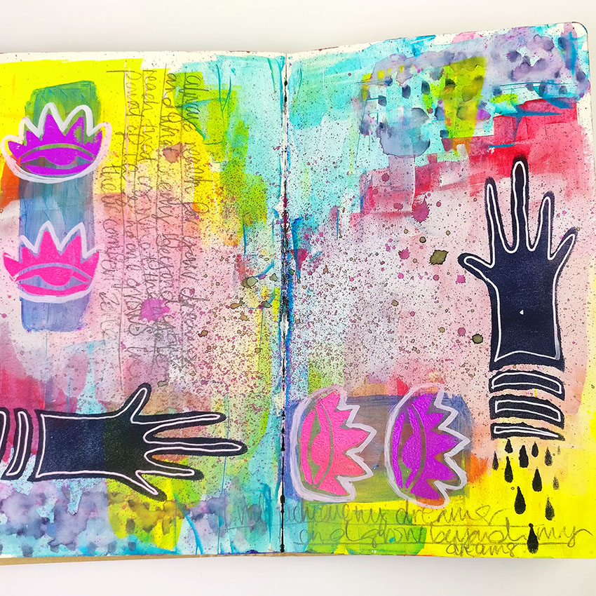  Mixed Media Stencils  Join me for an art journal tutorial using Stencilgirl Stencils and products from Lindy's Stamp Gang!&nbsp; I'm creating a journal page using Roxanne Coble's stencils but using some really bold and bright colours instead. I had 