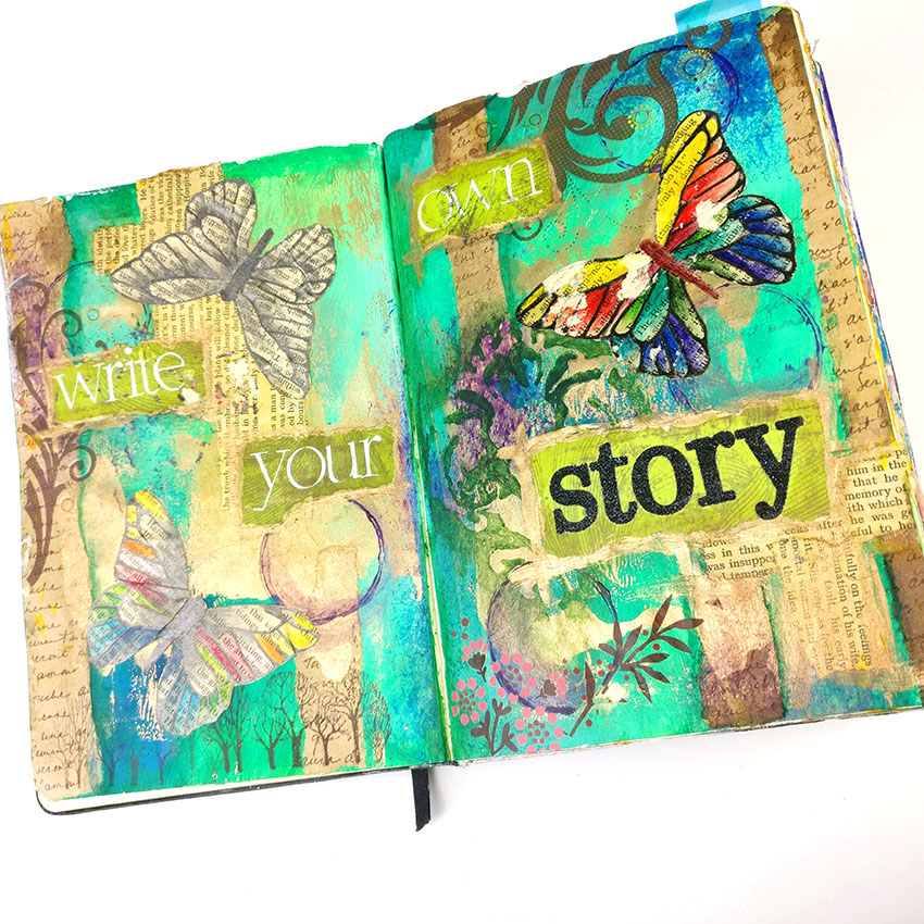 Journal Flip Through 2018 | Part One  Lets go back to the very start of my art journal journey, way back when. Flipping through this journal has brought back so many memories for me, so many pages. And the surprising thing as well, lots of ideas to 