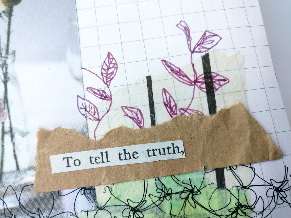  Art Journal Page Collage With Magazine Cutouts Cut and paste in your art journal with me as we add in all of the bits of mixed media supplies that we all have lying around our desk! Create a perfectly imperfect junk collage with a great focal point.