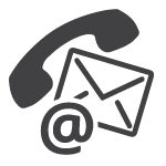 Phone, mail, email icon