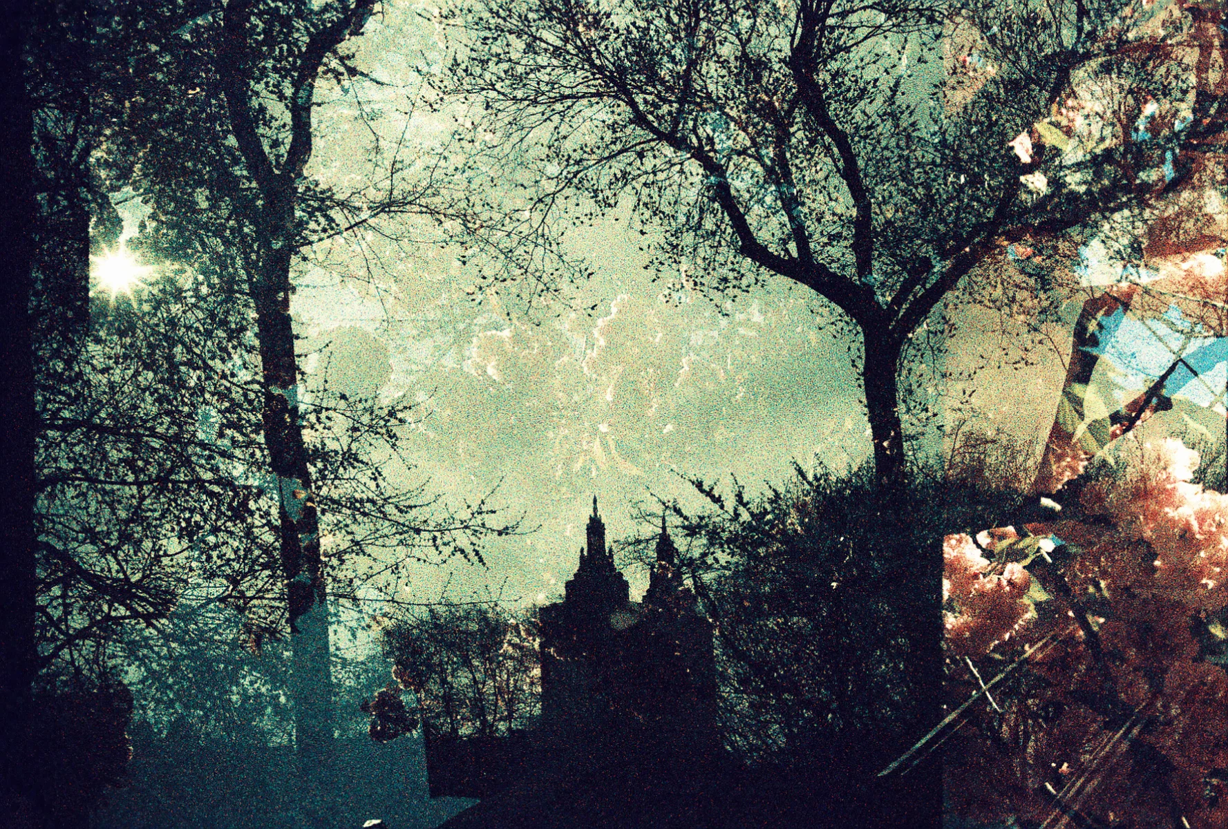 Brooklyn/spring April, 2017 In-camera multiple exposure, 35mm
