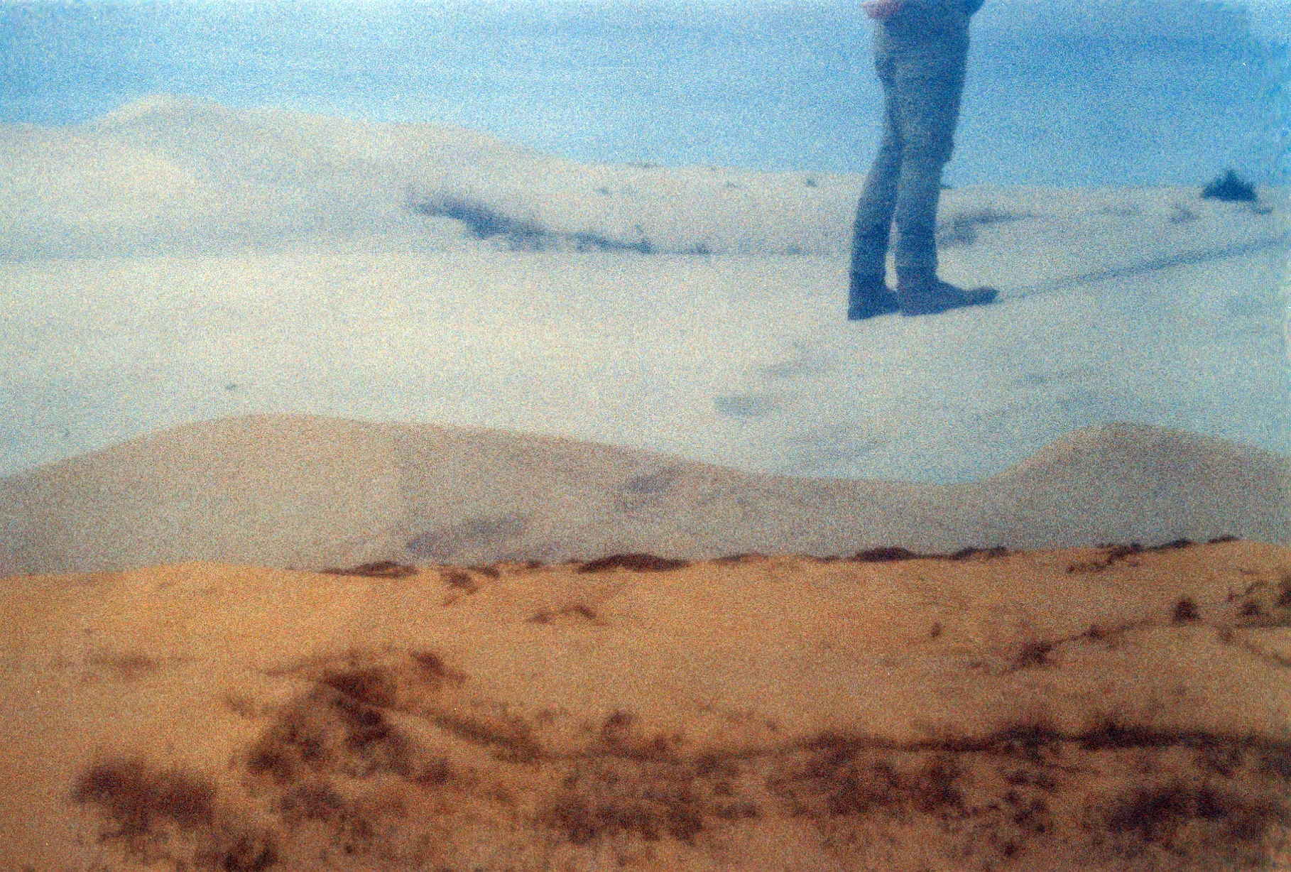  Monahans Sandhills/Walking away from us  April, 2018  In-camera multiple exposure, 35mm 