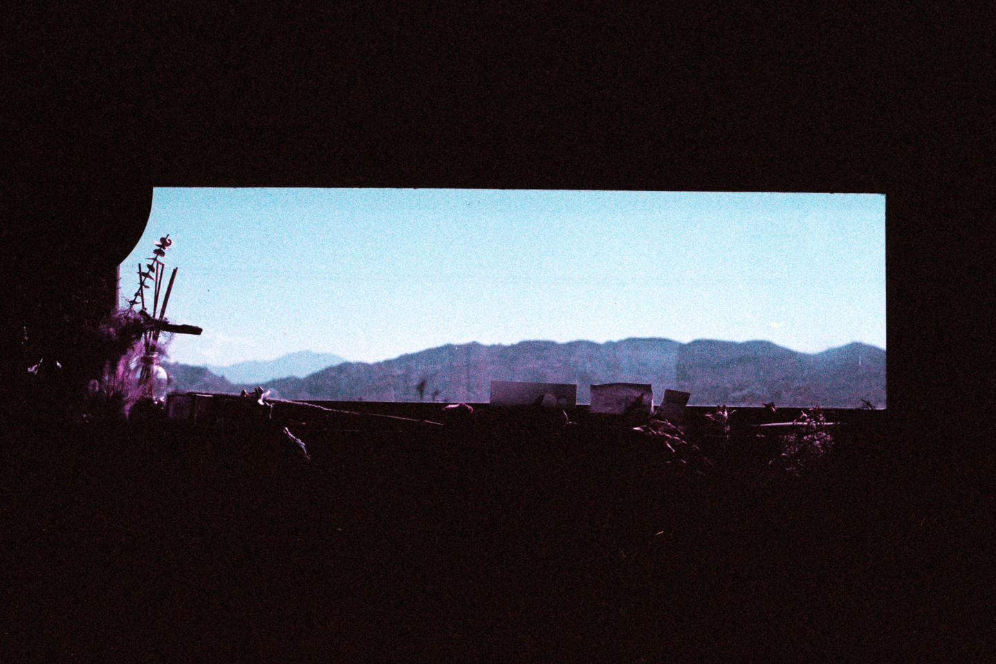 Bonnie’s Studio Joshua Tree, CA September, 2016 Lomochrome purple, 35mm