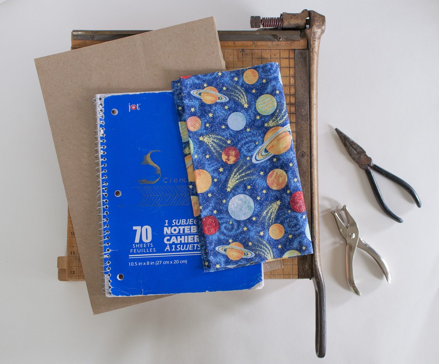 How to Put a New Cover on an Old Spiral Notebook — Lynn Carson Harris