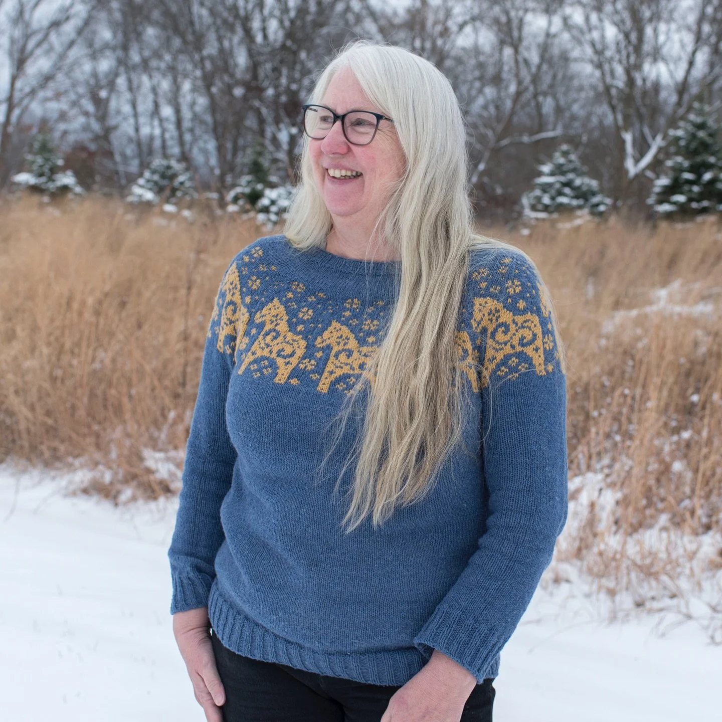 I finished the Dala Sweater and couldn&rsquo;t be happier with it! 
The pattern is #dalasweater by @elenormortensen.
More details on my ravelry page. 

#knitter #strandedknitting #operationsweaterchest #handknitsweater #makersvillage #makersgonnamake