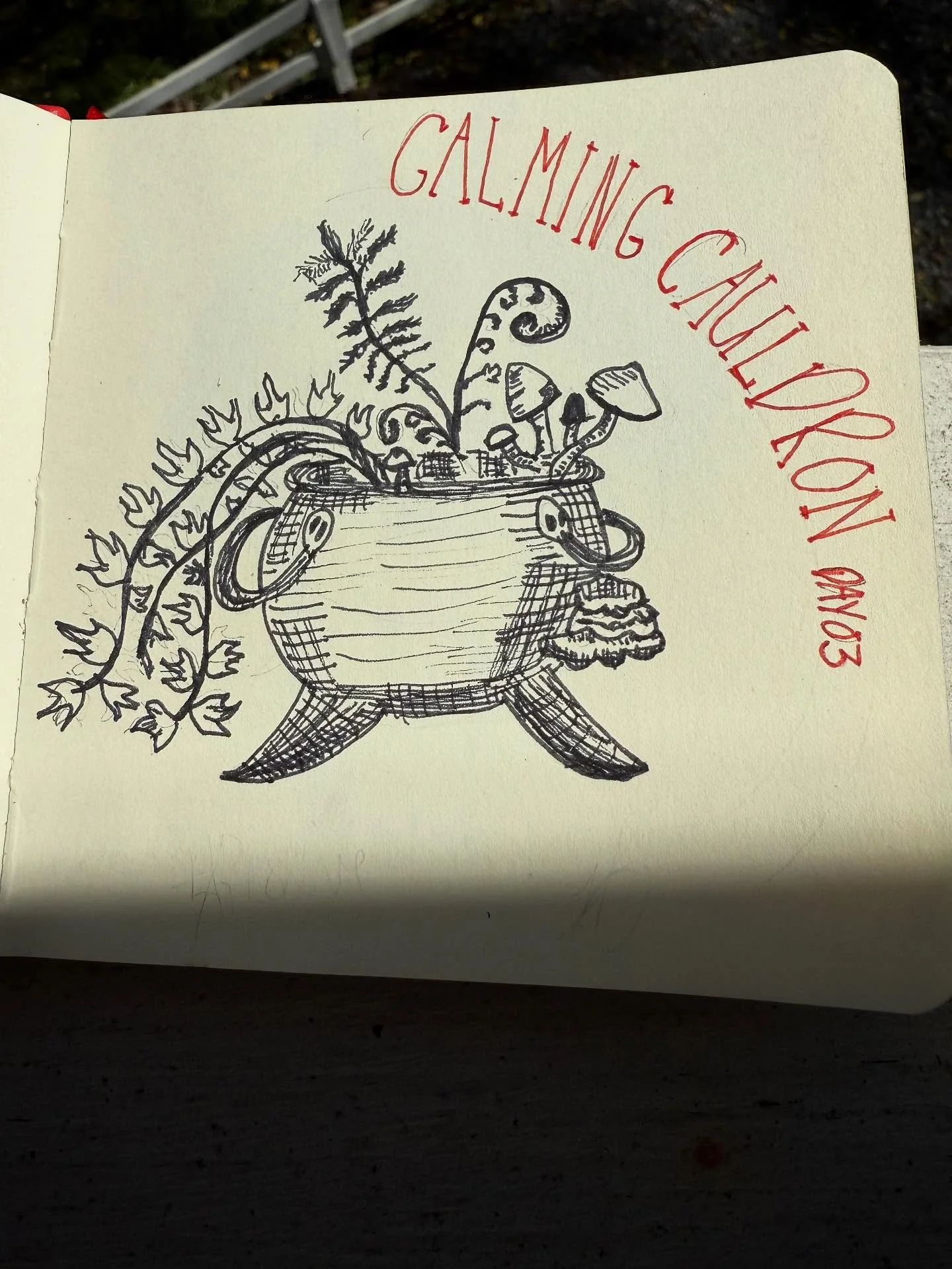 I haven&rsquo;t posted because I am taking care of my beautiful granddaughter but I haven&rsquo;t missed a day! The art comes first!!! #inkwelltober #creativelivingcollective #butfirstart