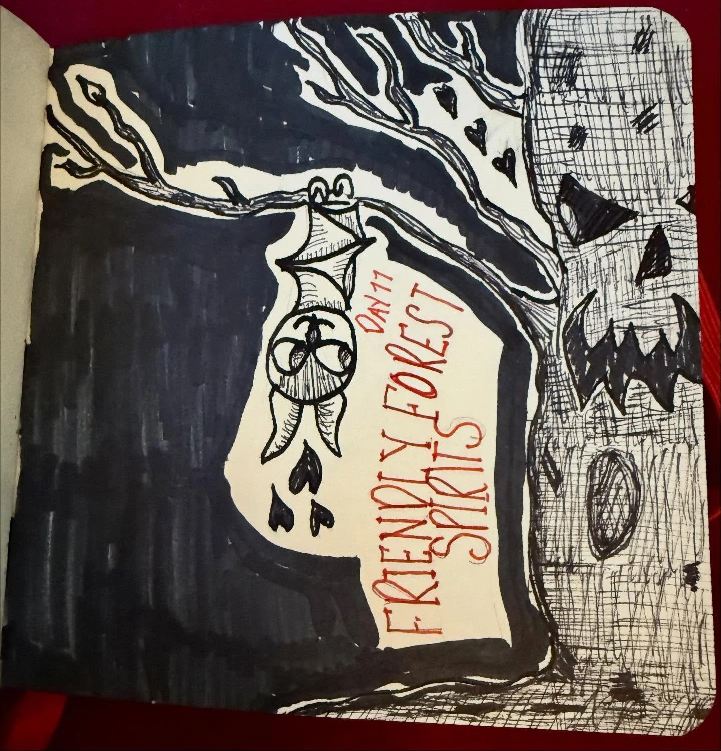 Catching up on Day 11 of #InkWellTober with #CreativeLivingCollective 💫 Sketching my way back into balance&mdash;because creativity is self-care. 🖊️ P.S. so are #cats meet Toothless my grand kitten. #begoodtoyourself 💋