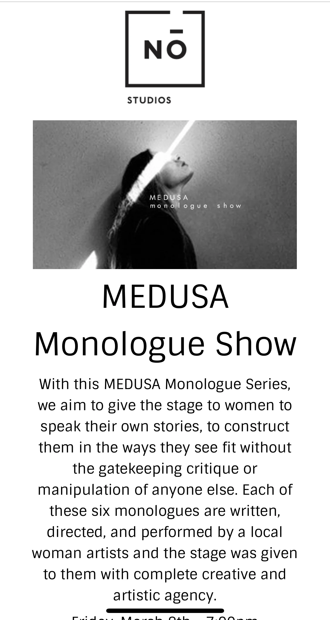MEDUSA Monologue Show