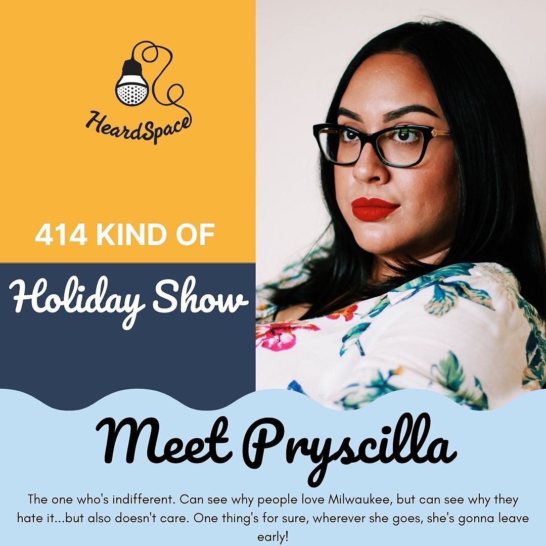 I&rsquo;ll be acting in @heardspacemke &ldquo;A 414 Holiday Kind of Show&rdquo; THIS Thursday, April 14 at 7pm via Zoom! All proceeds fund future programming and events! 

***
Meet our next character, Pryscilla&mdash; She&rsquo;s kind of indifferent.