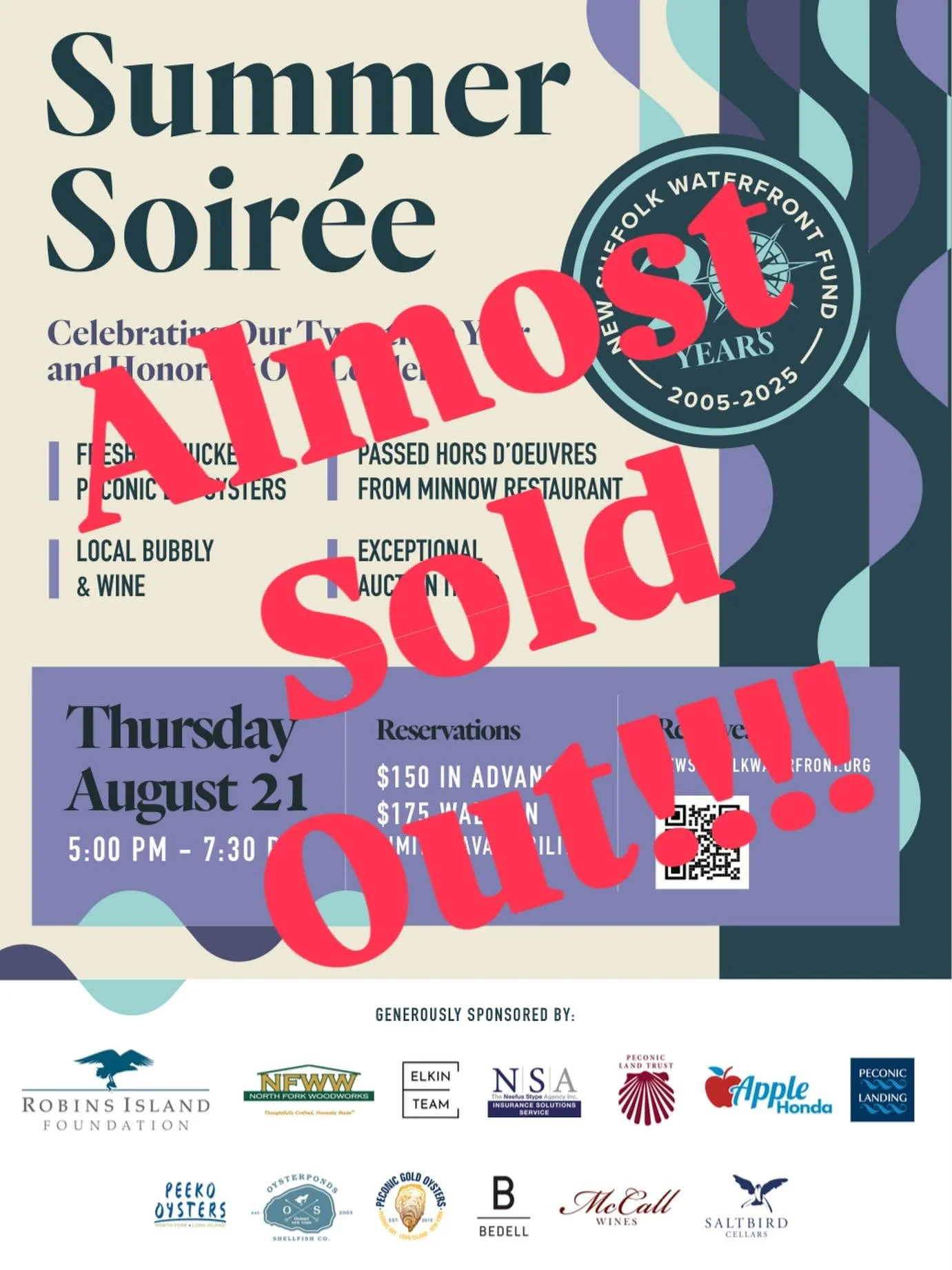 That&rsquo;s right!!! Celebrating our 20th year with a jam packed Summer Soir&eacute;e! We&rsquo;re pretty much out of tickets, so click the link in our bio to snap up the precious few that are left. To all you that didn&rsquo;t wait to the bitter en