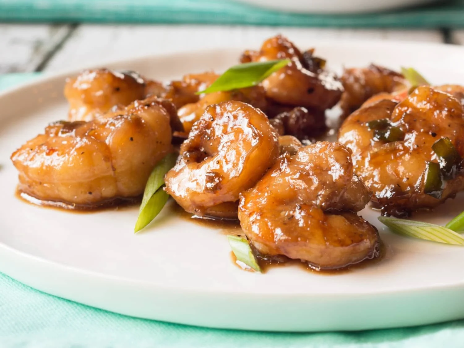 Orange Bourbon Glazed Shrimp