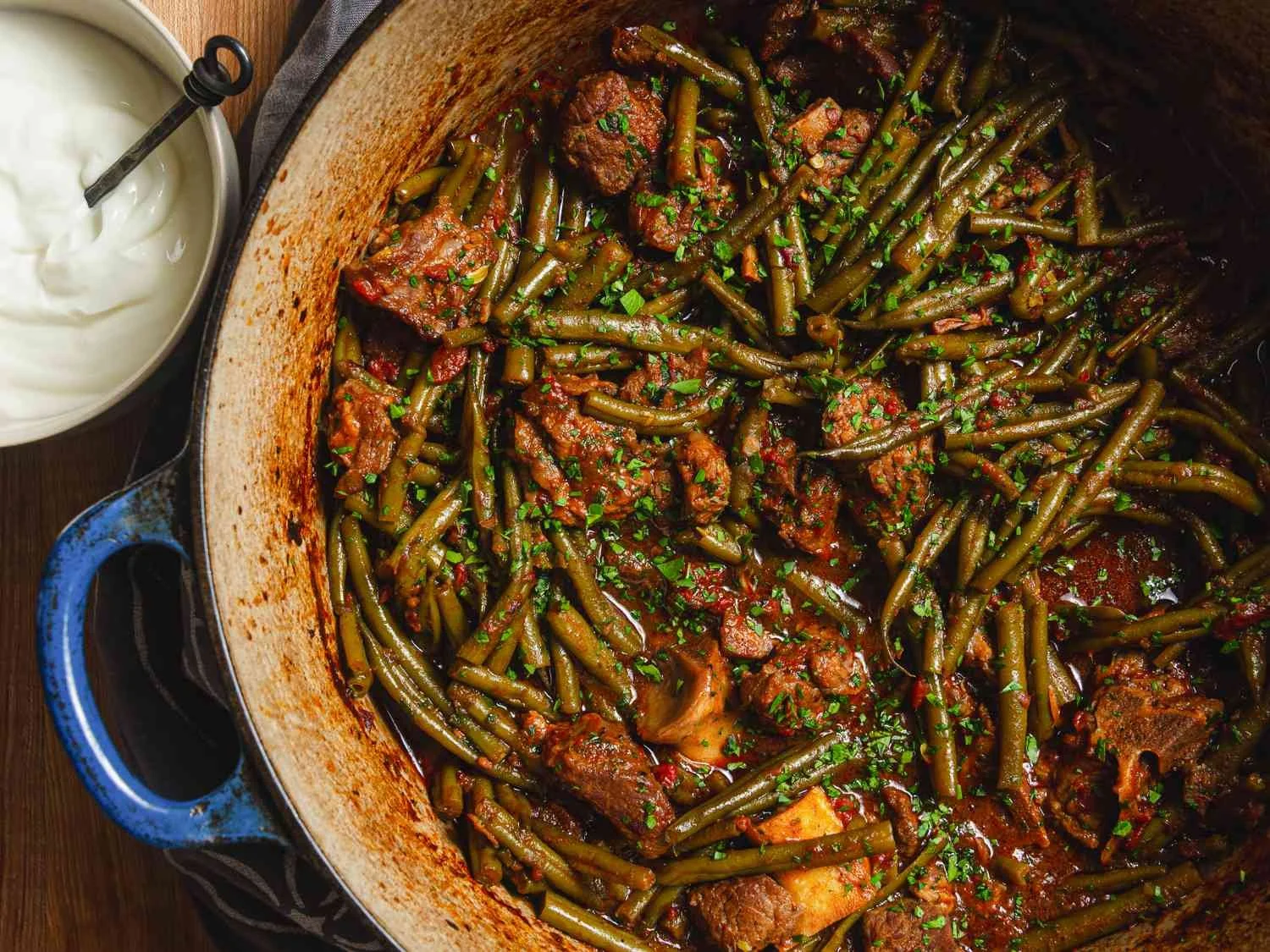 Ganach Lupia (Braised Green Bean)