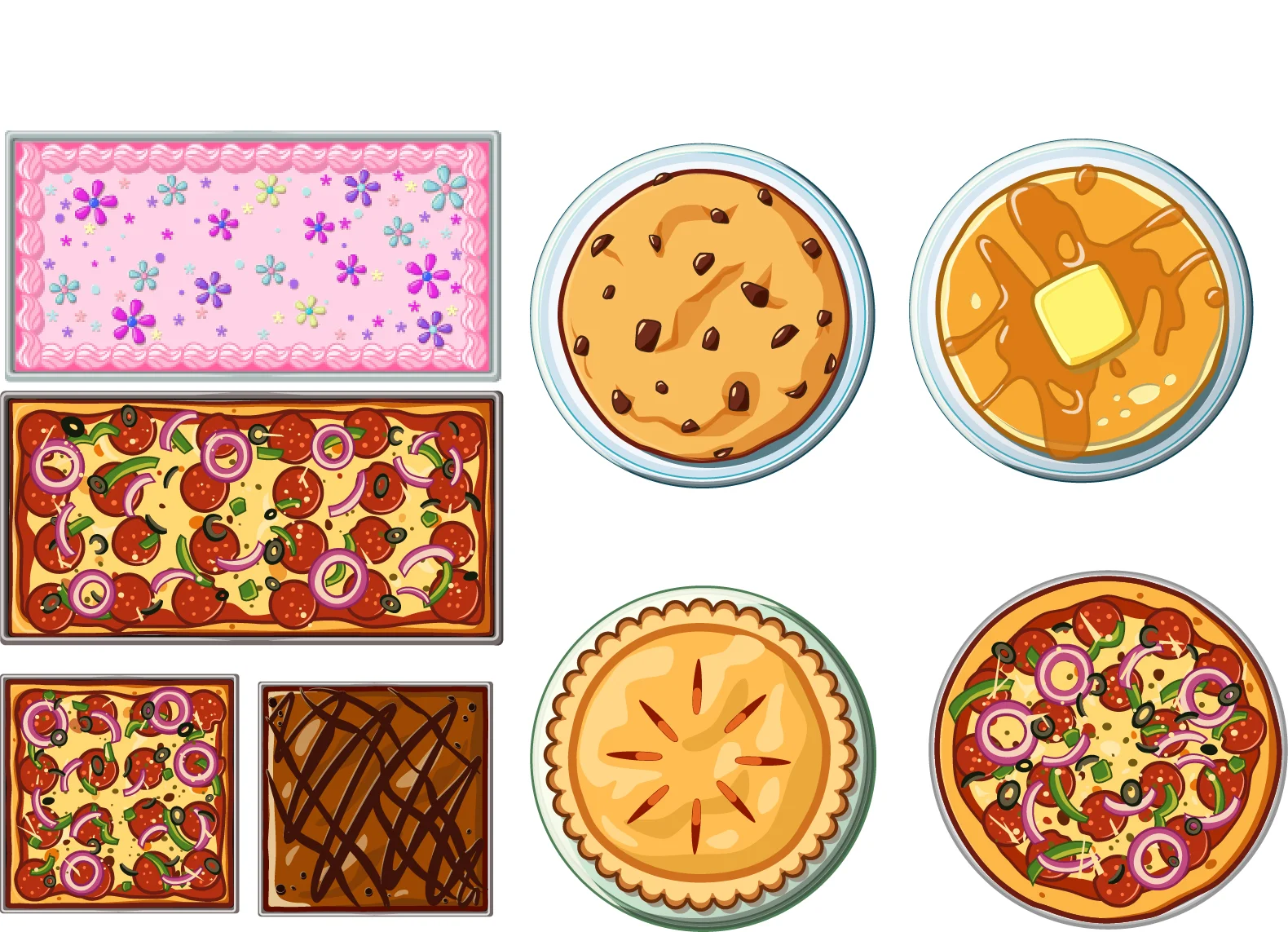 Icon Design for IXL Learning Figure above: designed for IXL Learning. Using food items to let students under 9 yrs old have a specific idea about add, subtract, multiply, divide.