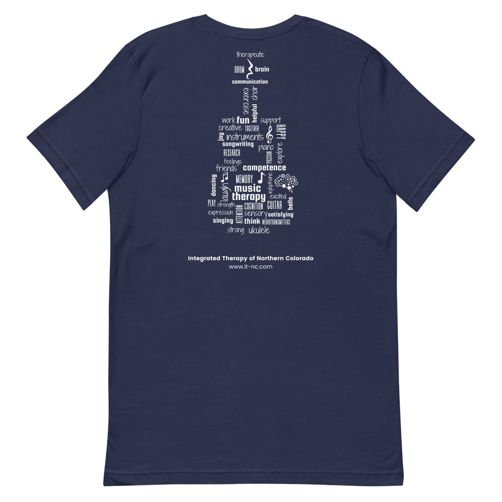 Adult Unisex T-shirt (Logo & Back Design) — Music Therapy