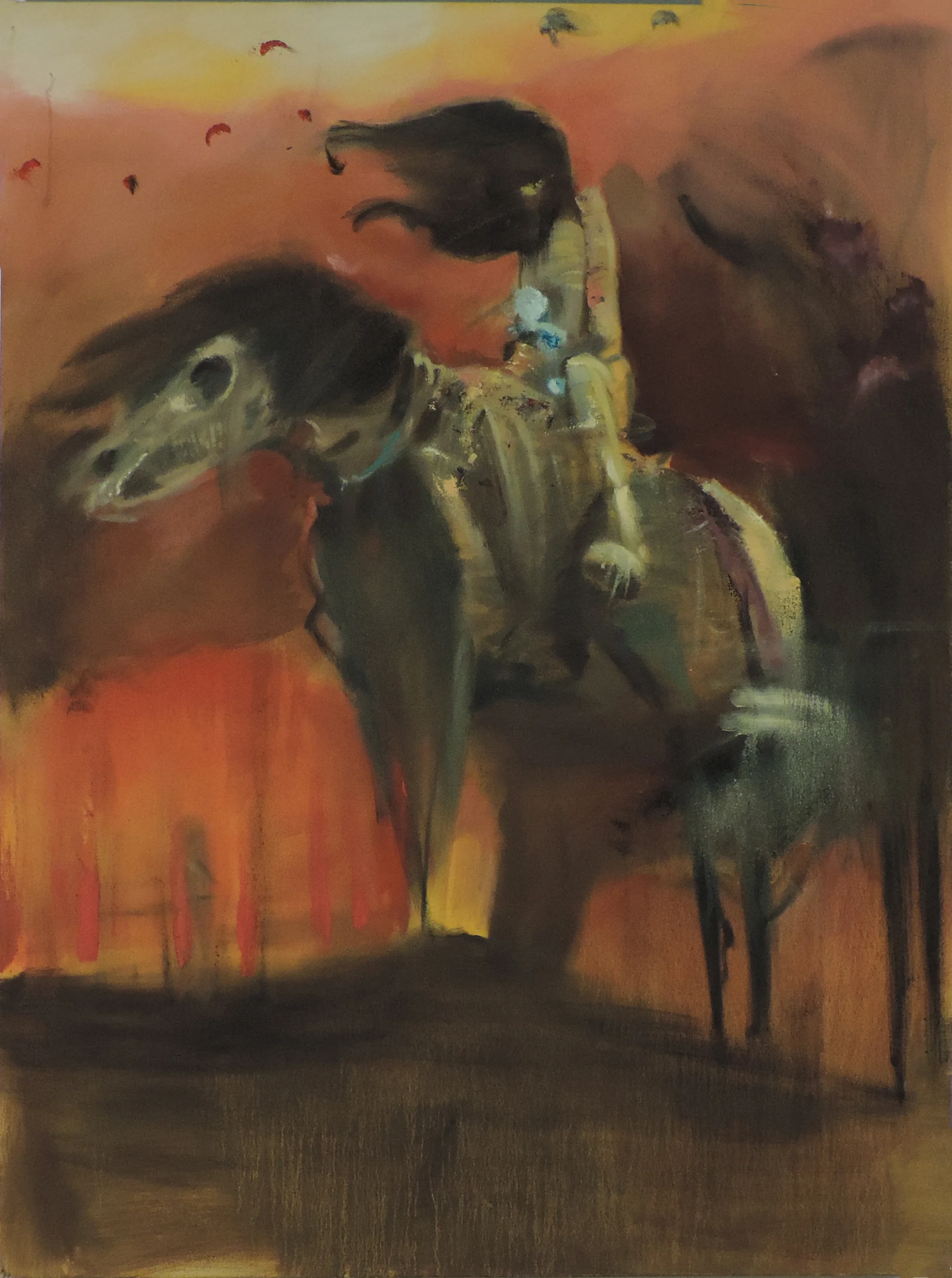 Copy of Beksinki (Untitled) oil on canvas. 4 feet x 3 feet