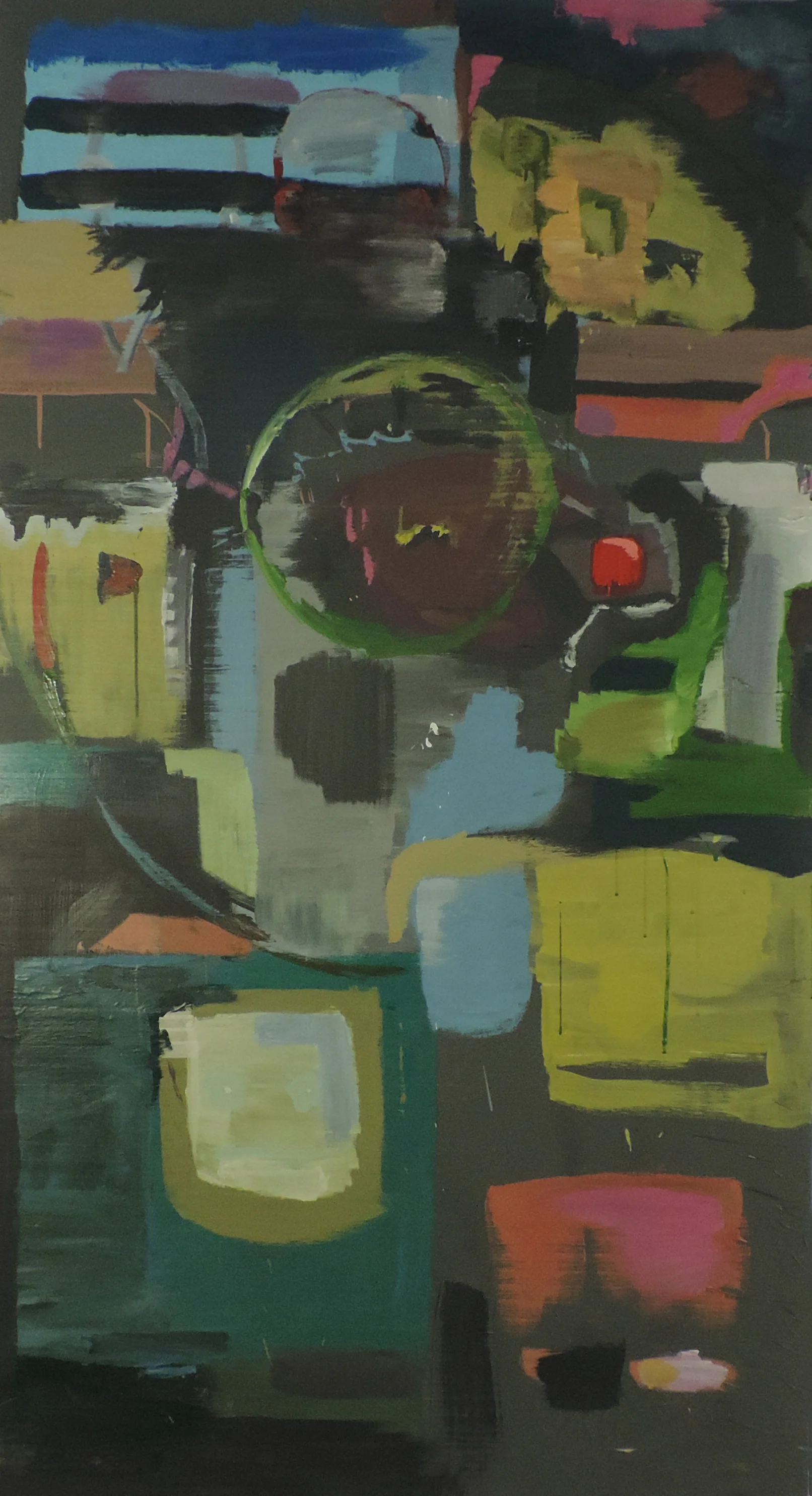 Selfie? oil on canvas. 7 feet 3 inches x 4 feet
