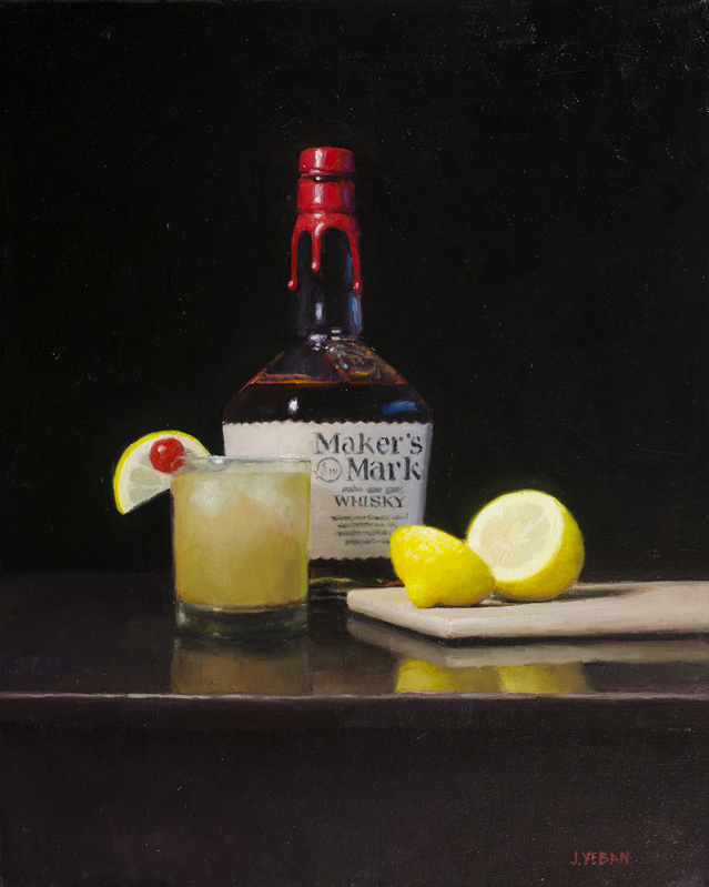 "Whiskey Sour" 2015 oil on canvas 20"x16" *AVAILABLE