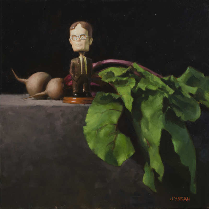 "The Beet Farmer" 2014 oil on canvas 18"x18" *AVAILABLE