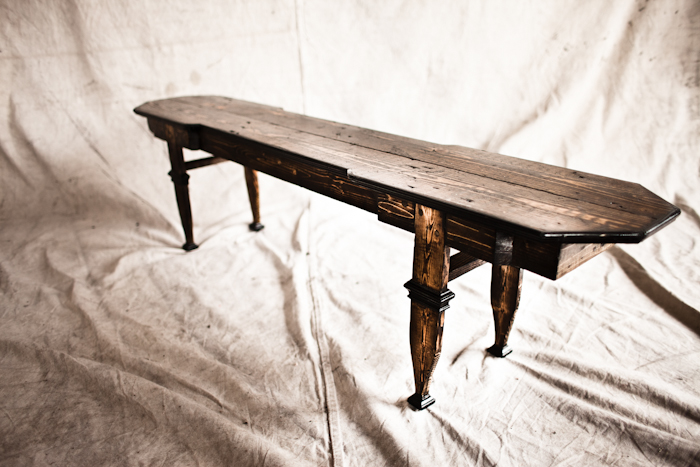 reclaimed wood ultra thin coffee table