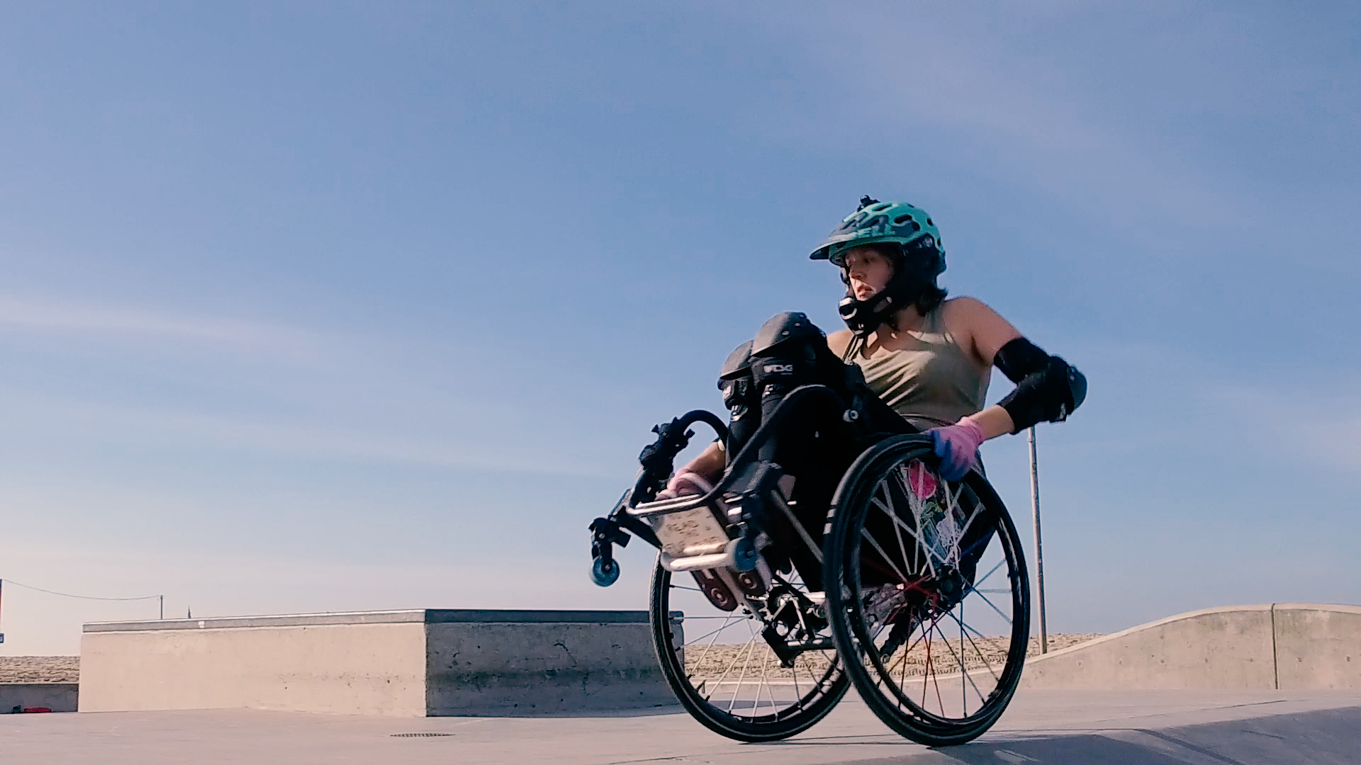 Both women have chalked up a lot of firsts not only for their gender but for people with disabilities in general. Both friends have made it their cause to help people overcome the fears holding them back from living a full and productive life. That starts with changing the stigma able-body people have about disability. As Beattie and Perry see it, “We’ll know when we’ve arrived when some able-body kid will come to the skate park and decide to use his wheelchair instead of his skateboard that day.” 