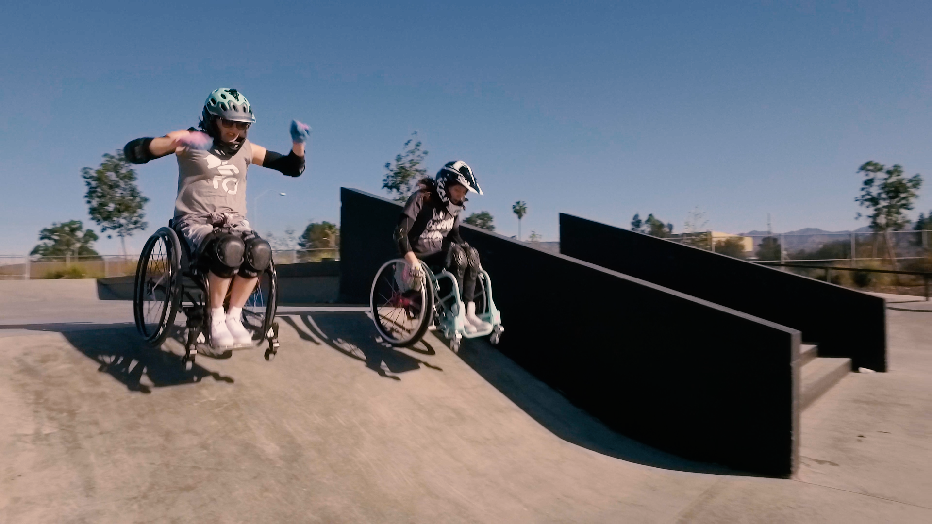  Beattie grew up loving action sports, skating in particular, but after a couple surgeries that left her unable to participate in those anymore, she turned to WCMX. “Once I got my own Box chair I knew immediately I was going to dive right into this,”